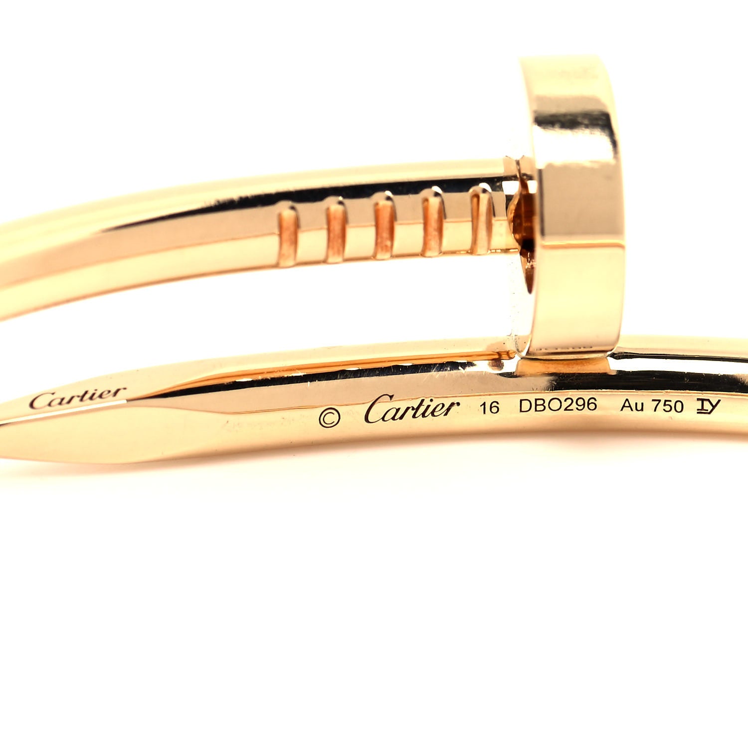 Cartier 18K Yellow Gold Juste Un Clou Bracelet 16 4 of 5