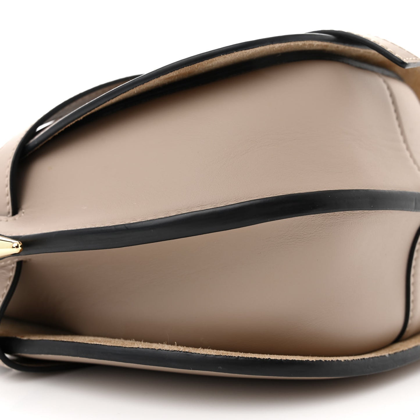 Soft Calfskin Jacquard Small Gate Crossbody Bag Sand