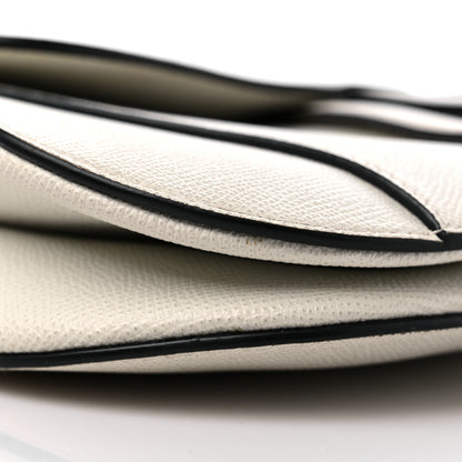 Christian Dior Grained Calfskin Saddle Bag White 8 of 14