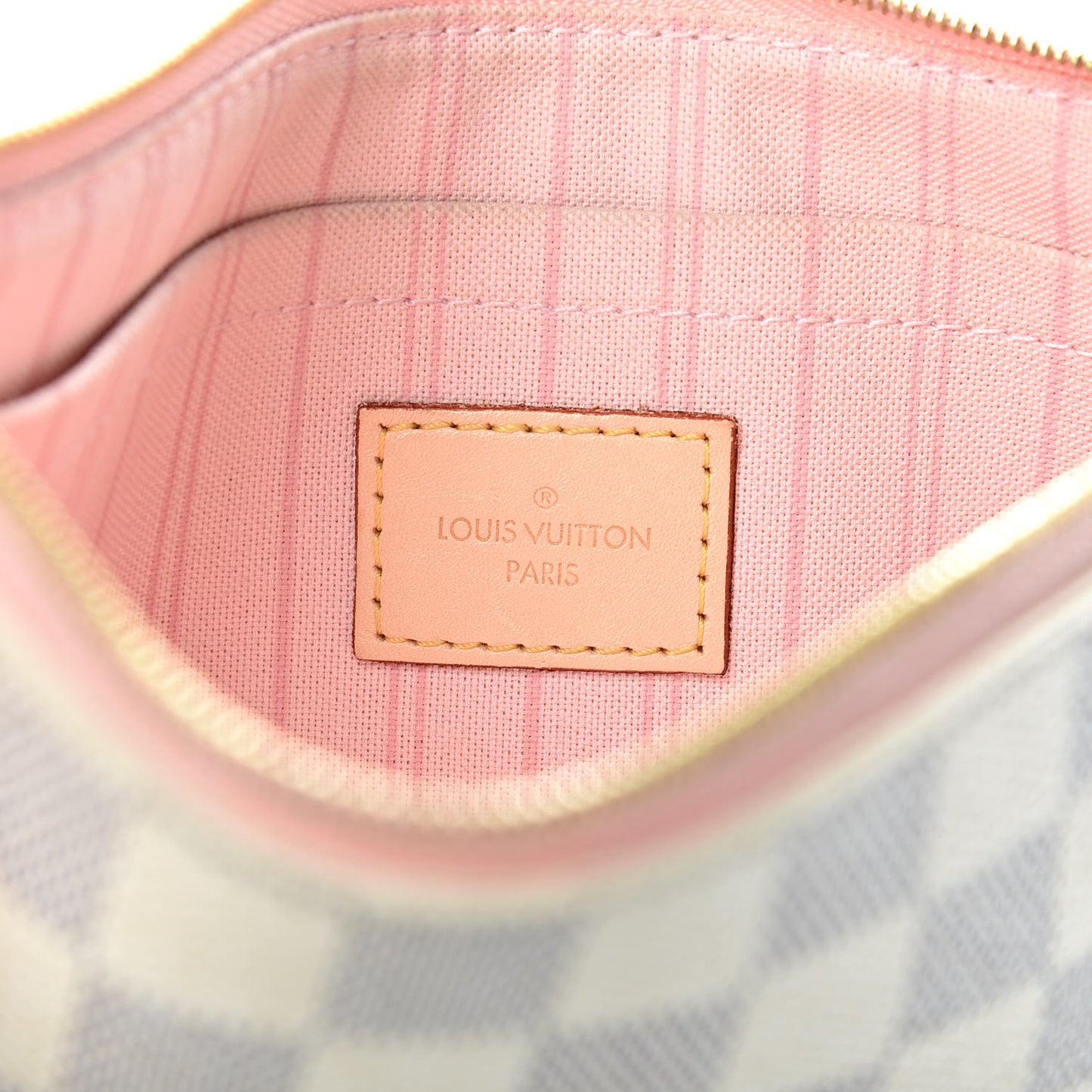 Damier Azur Neverfull MM GM Pochette Rose Ballerine