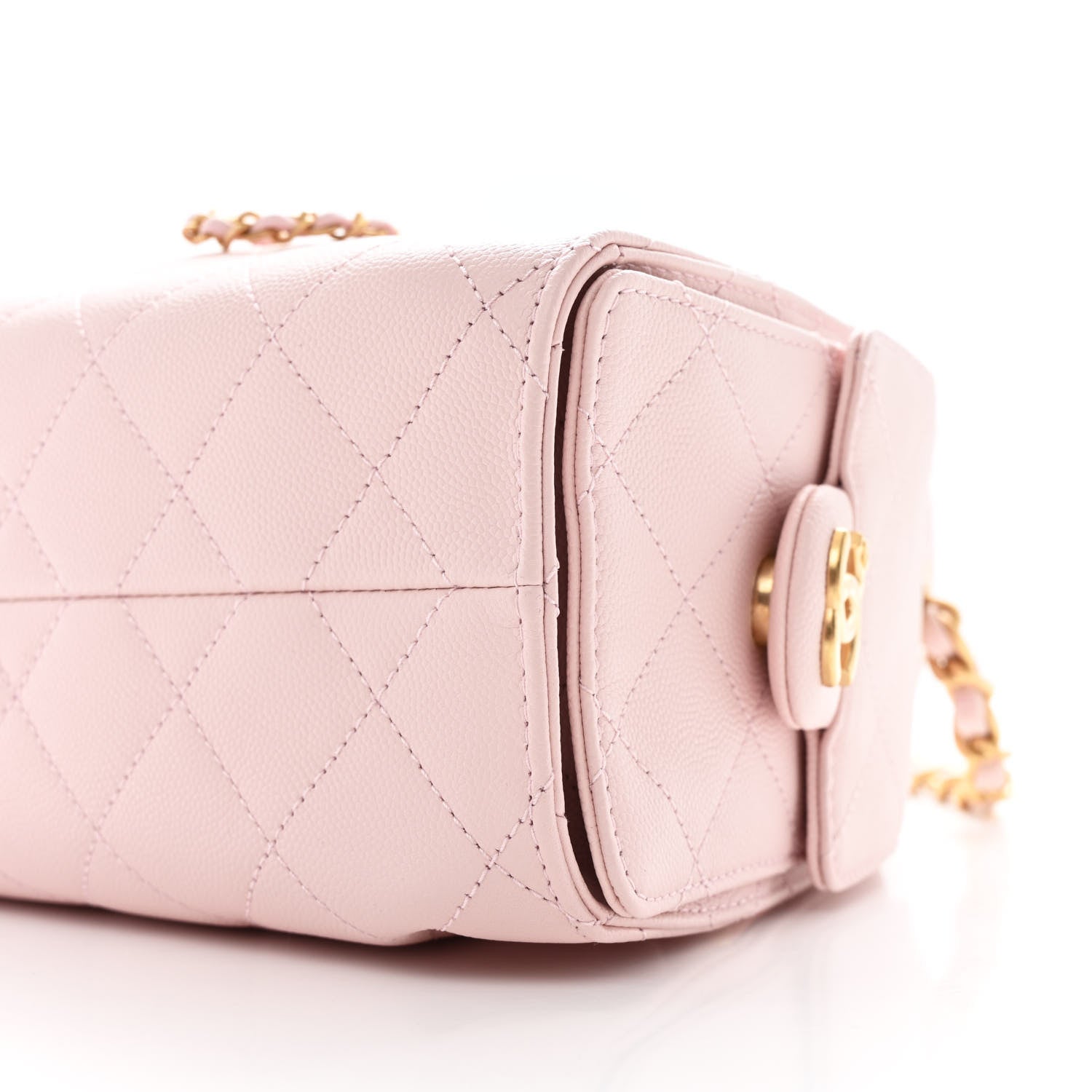 Chanel Caviar Quilted Mini Chanel 25 Handbag Light Pink 10 of 11