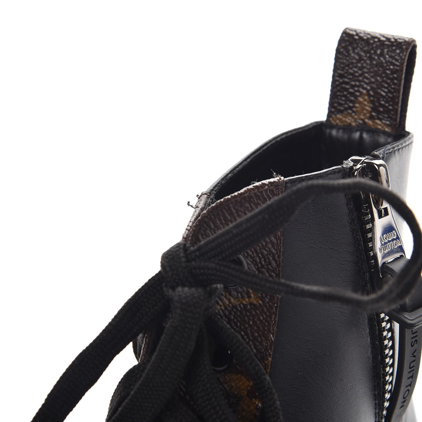 Calfskin Monogram Checkpoint Sneaker Boot 38 Black