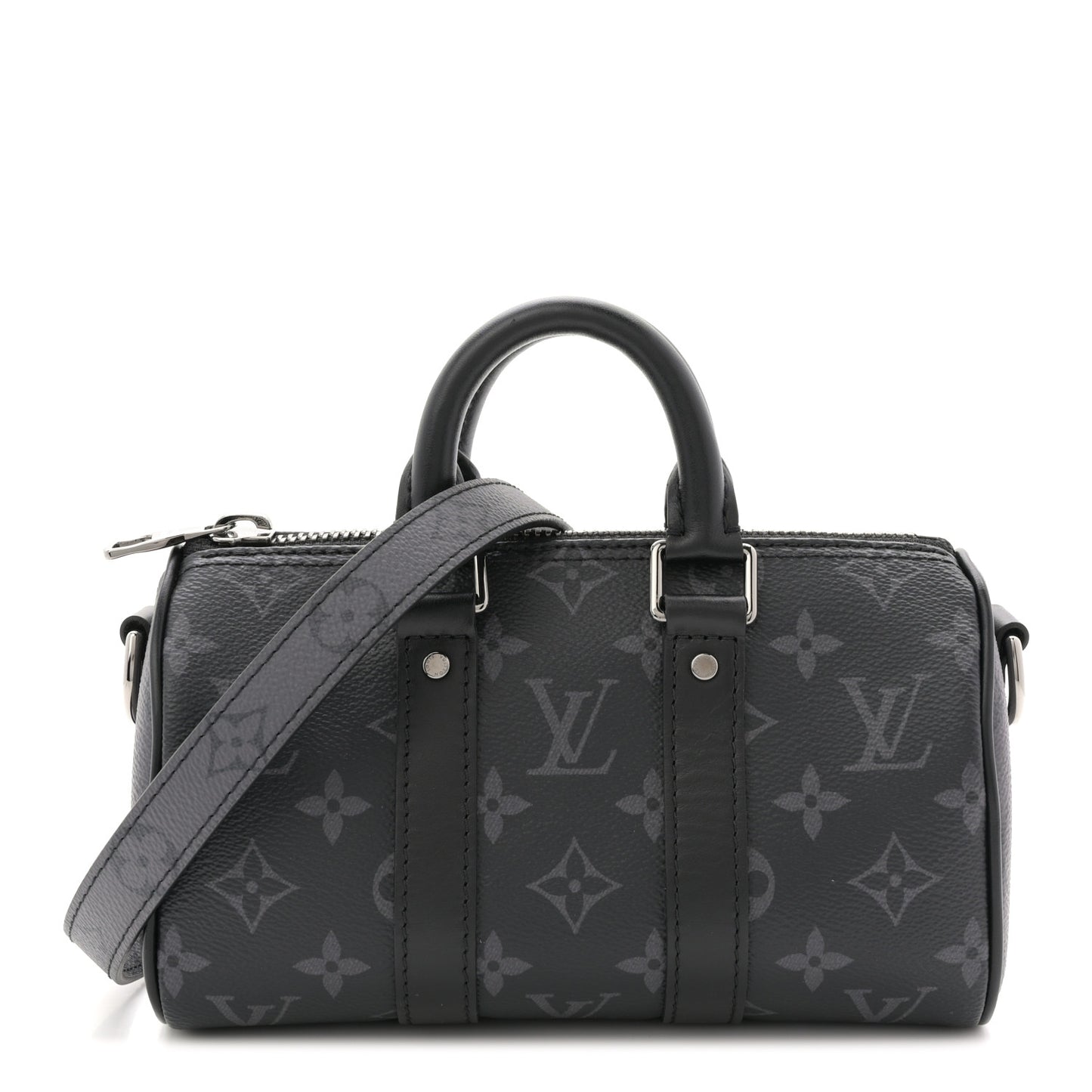 Reverse Monogram Eclipse Keepall XS Black