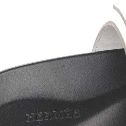 Hermes Epsom Mens Chypre Sandals 42 White 9 of 13