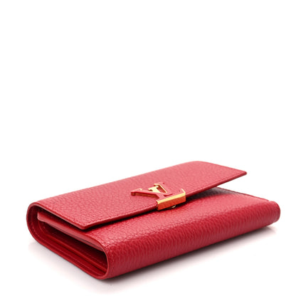 Louis Vuitton Taurillon Capucines Compact Wallet Rubis 4 of 6