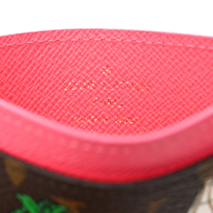 Louis Vuitton Monogram 2023 Vivienne Beach Cardholder Dragon Fruit Pink 6 of 6