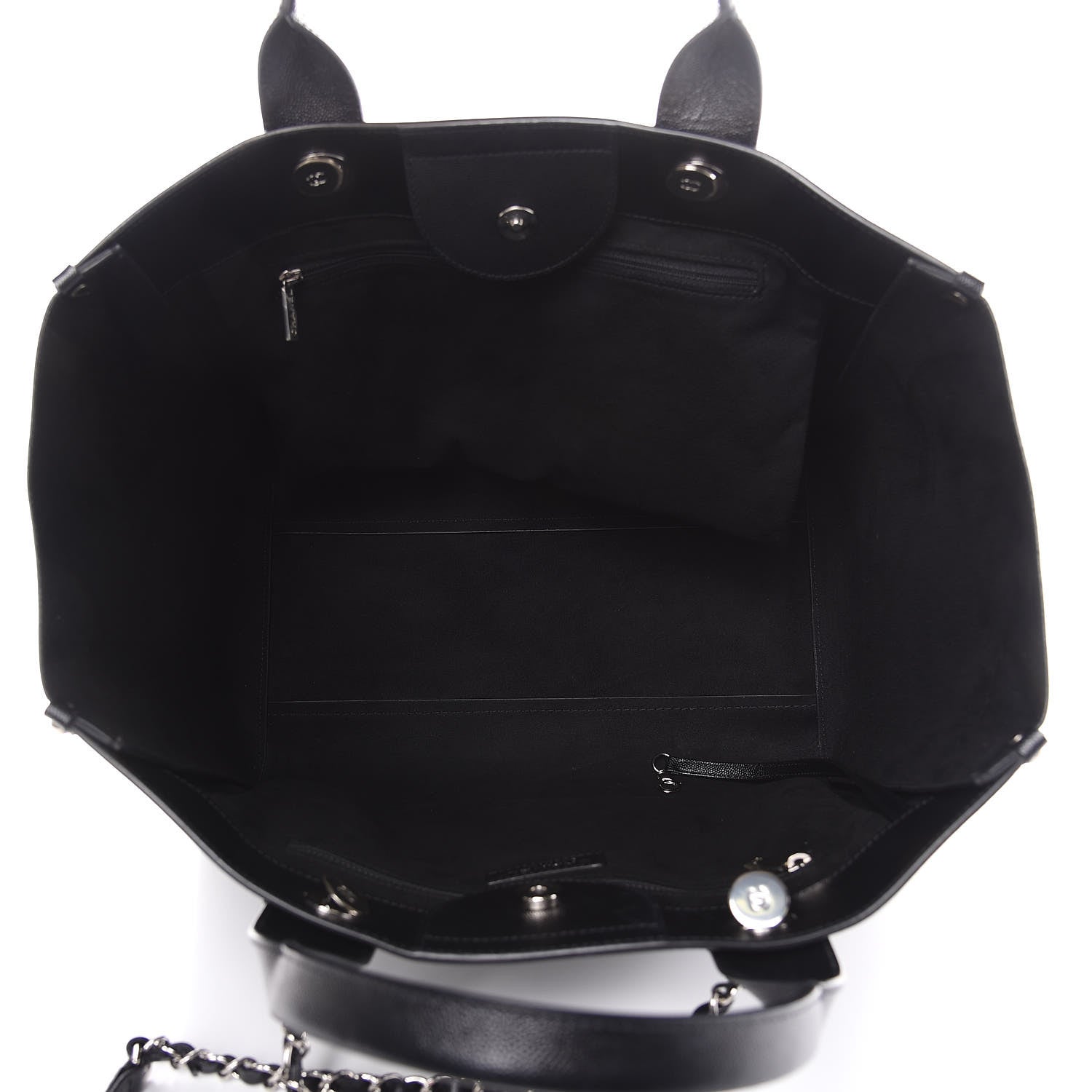 Chanel Caviar Large Studded Deauville Tote Black 5 of 10