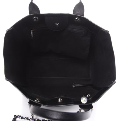 Chanel Caviar Large Studded Deauville Tote Black 5 of 10