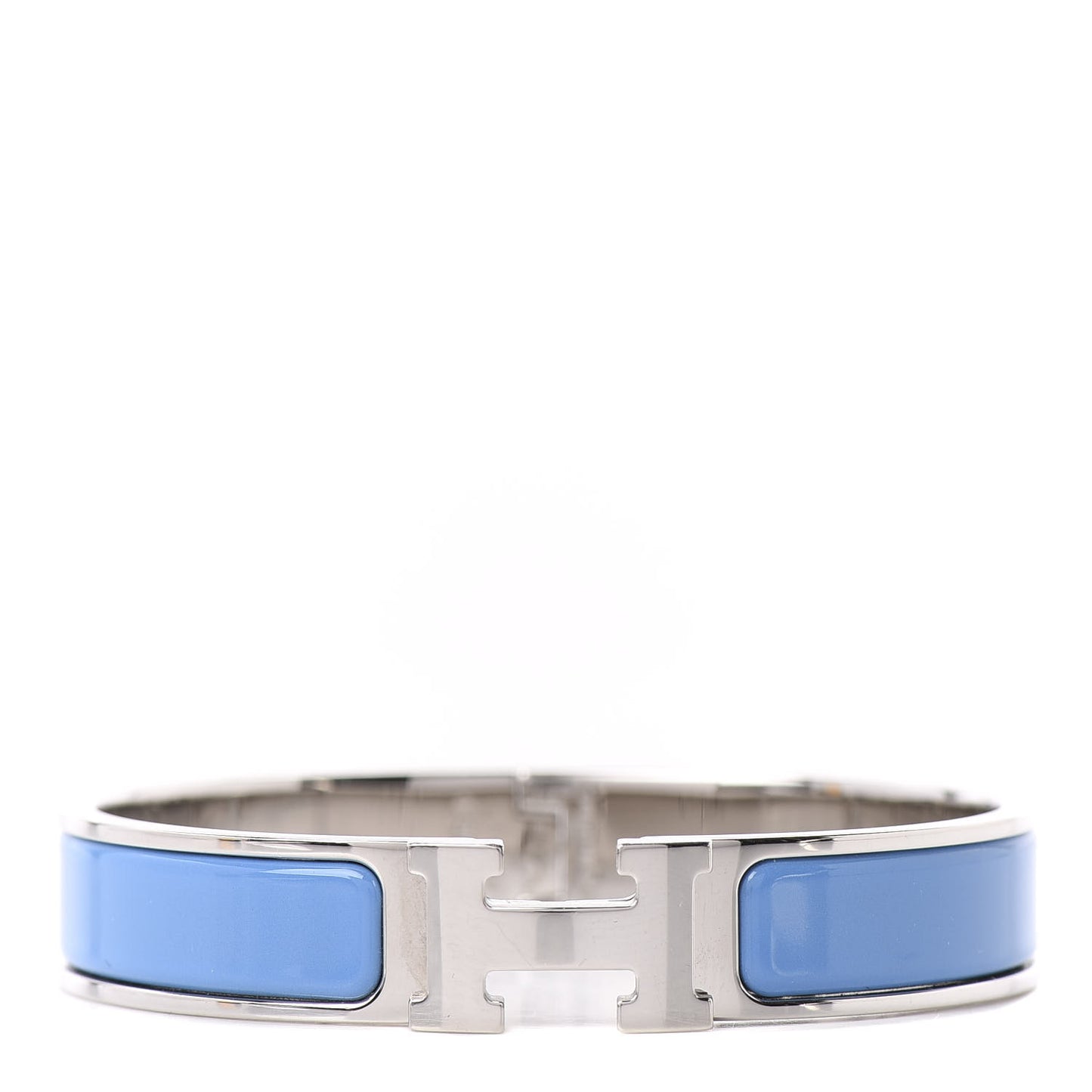 Enamel Narrow Clic Clac H Bracelet GM Bleu Cielo