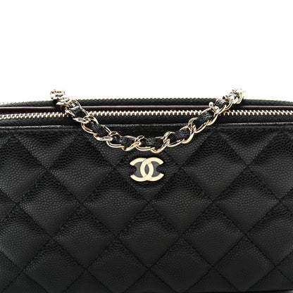 Chanel Caviar Quilted Small Clutch With Chain Black 9 of 12