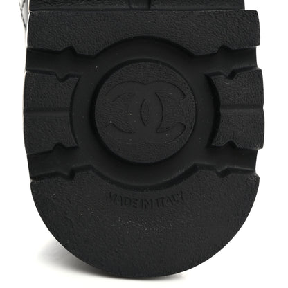 Chanel Calfskin Stitched CC Loafers 40.5 Black 6 of 9