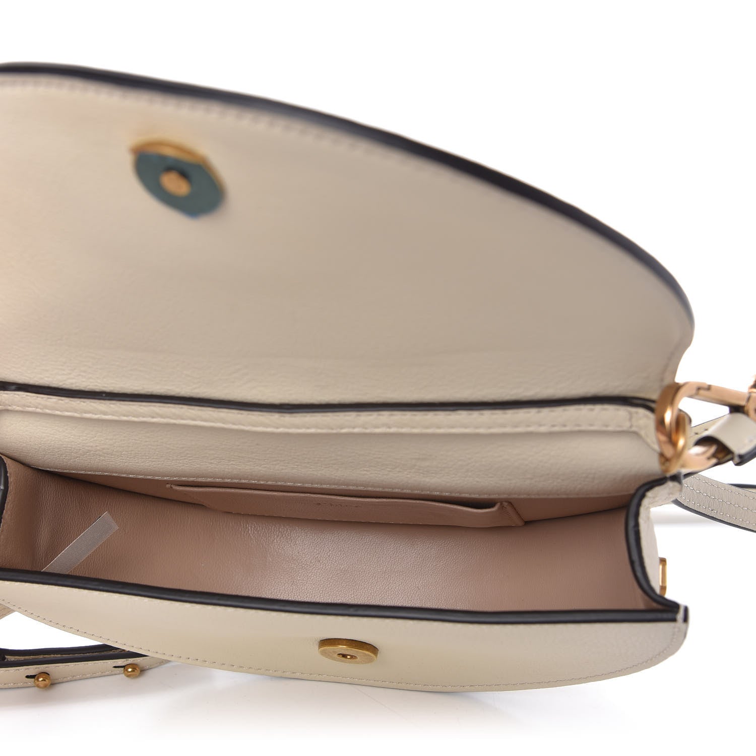 Chloe Calfskin Small Nile Bracelet Minaudiere Bag Off White 5 of 9