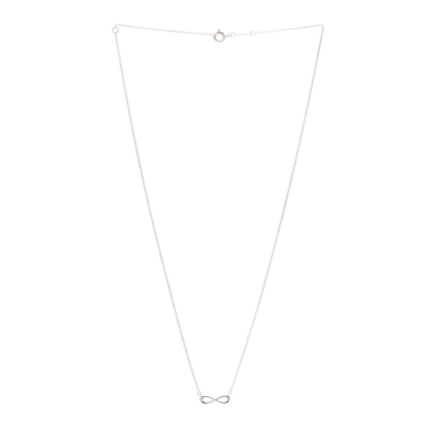 Sterling Silver Mini Infinity Pendant Necklace