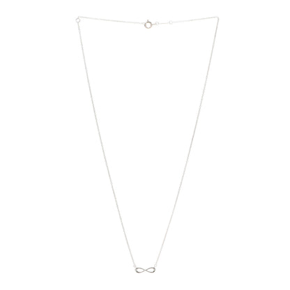 Tiffany Sterling Silver Mini Infinity Pendant Necklace 3 of 5