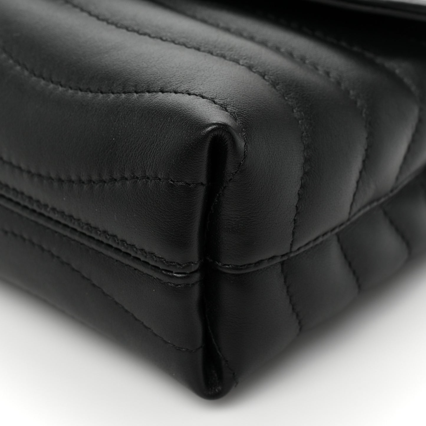 Calfskin LV New Wave Chain Bag Black