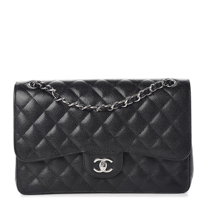 Chanel Caviar Quilted Jumbo Double Flap Black 1 of 9