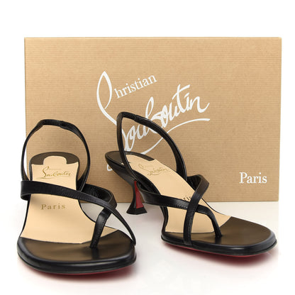 Christian Louboutin Kid Taralita 55 Thong Sandals 36 Black 9 of 9