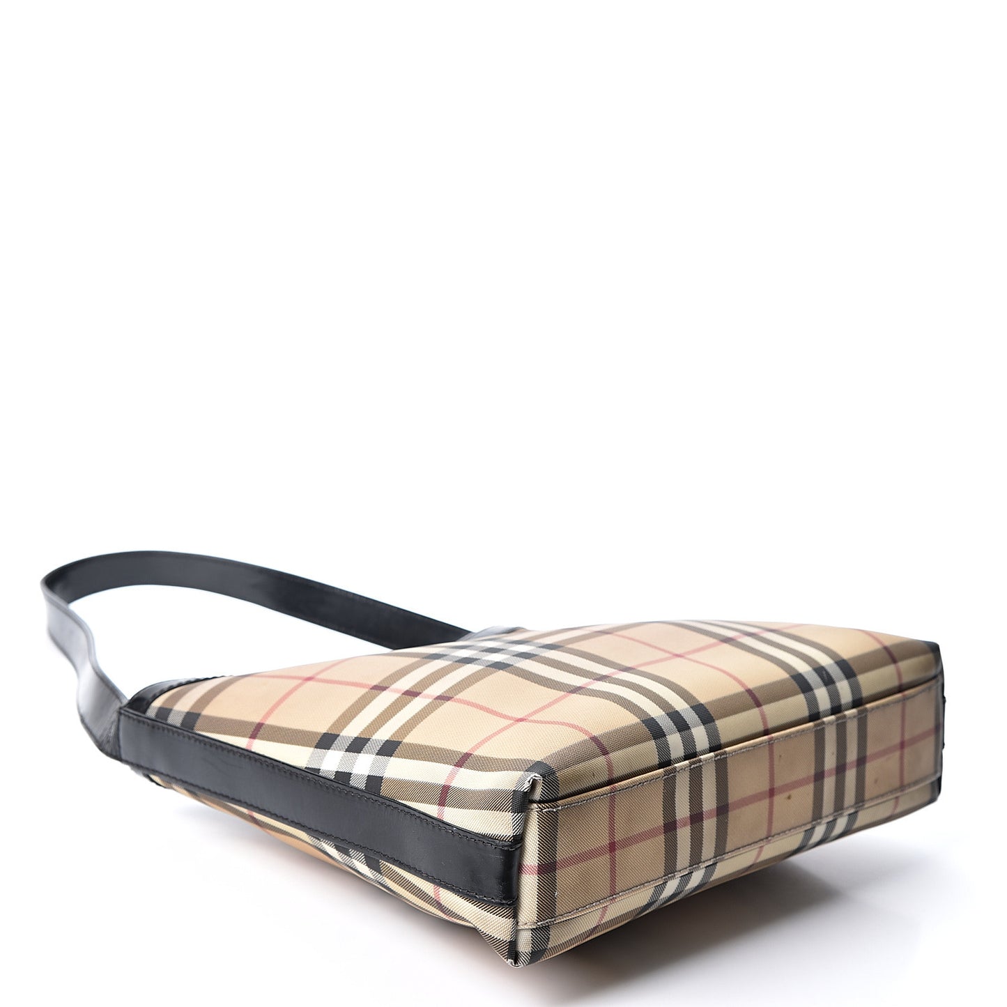 House Check Shoulder Bag Black