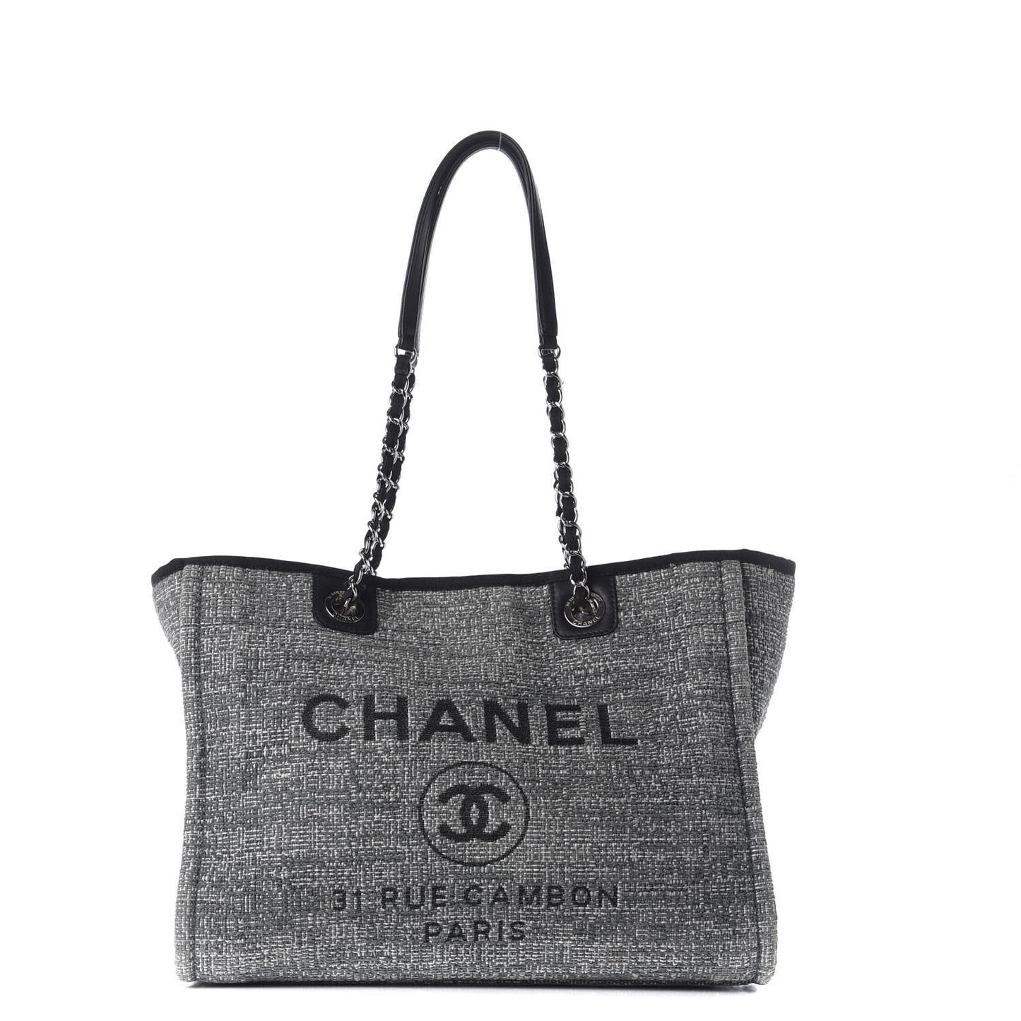 Canvas Small Deauville Tote Grey