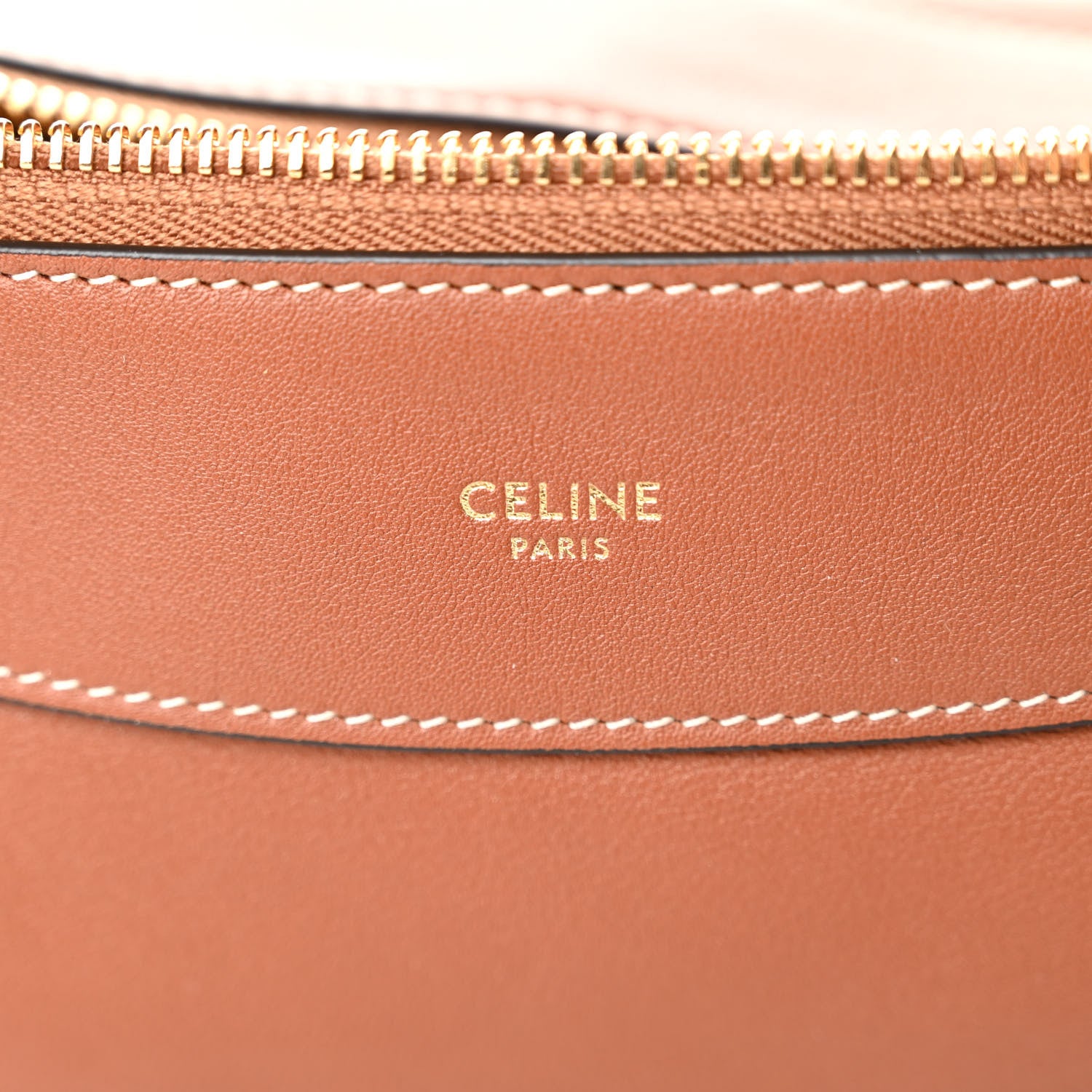 Celine Supple Calfskin Medium Romy Shoulder Bag Tan 6 of 9