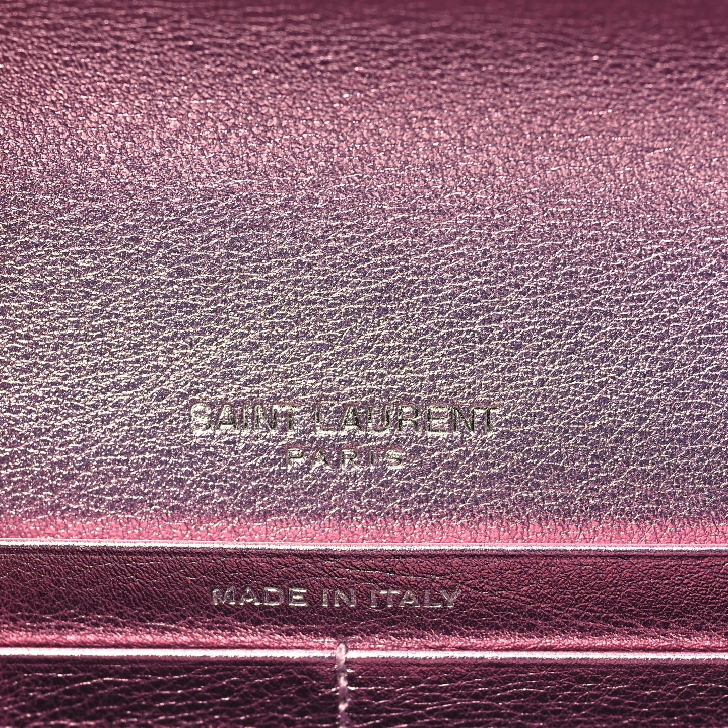 Metallic Calfskin Classic Monogram Cassandre Wallet New Azalea