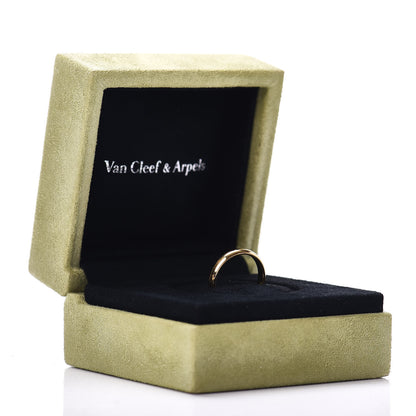Van Cleef & Arpels 18K Yellow Gold 3mm Tendrement Wedding Band Ring 48 4.5 5 of 5