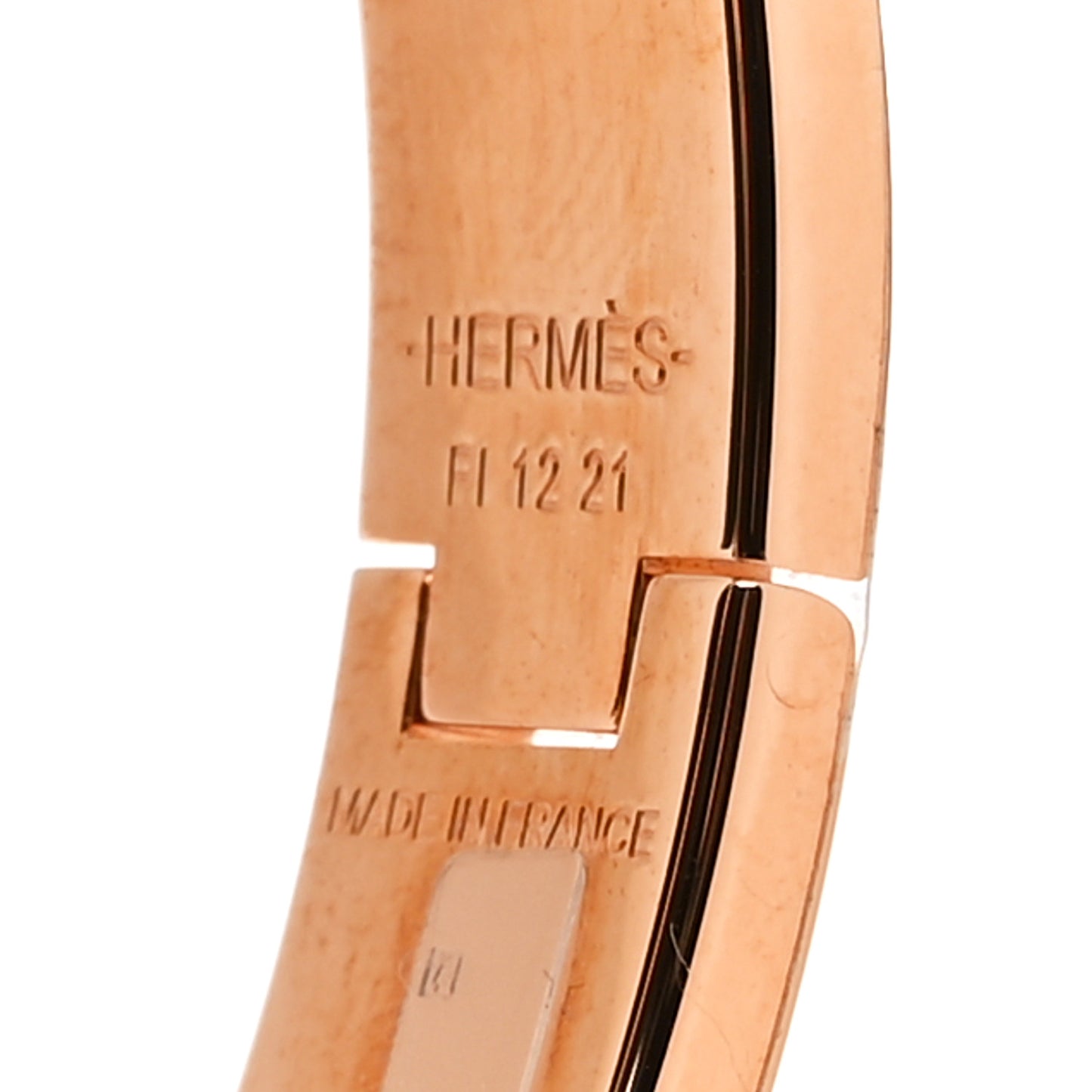 Enamel Narrow Clic Clac H Bracelet PM Creme