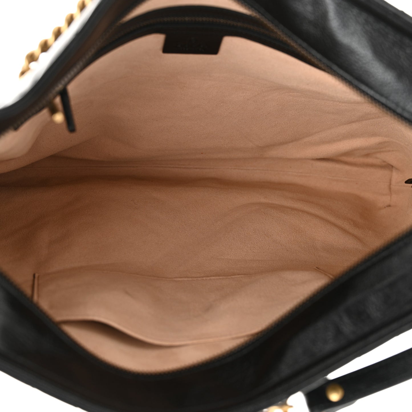Vintage Calfskin Matelasse Medium GG Marmont Slim Tote Black