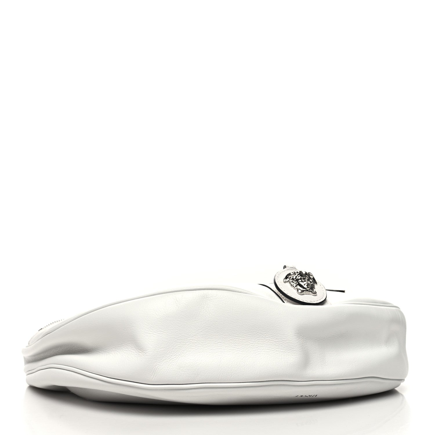 Versace Calfskin Large Repeat Zip Hobo White 4 of 9