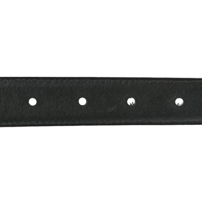 Celine Taurillon Calfskin Medium 25mm Triomphe Belt 80 32 Black 4 of 8