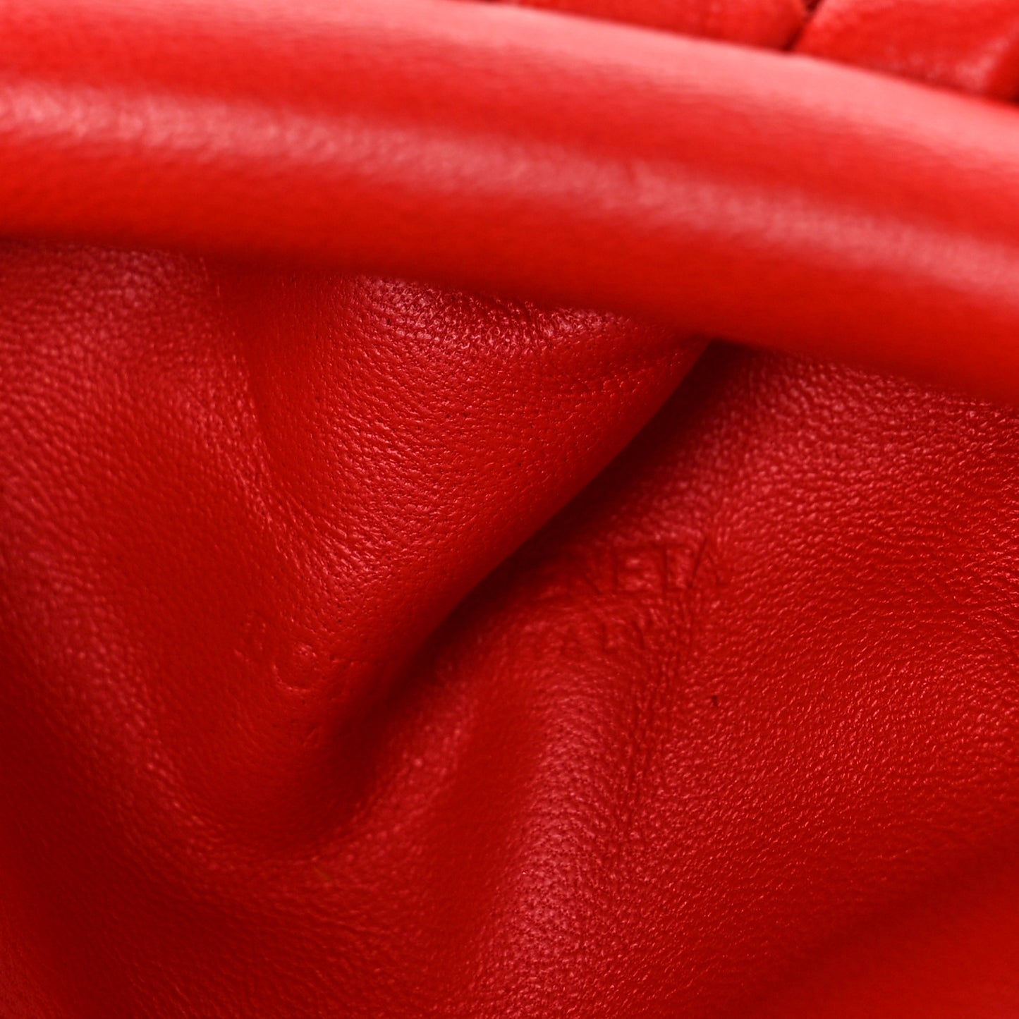 Nappa Intrecciato The Mini Pouch Bright Red