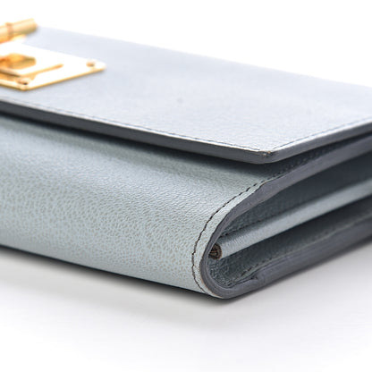 Tom Ford Calfskin Natalia Wallet On Chain Light Blue 9 of 14