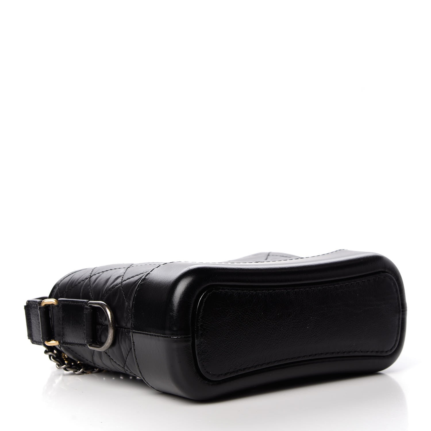 Chanel Aged Calfskin Quilted Small Gabrielle Hobo Black 4 of 10