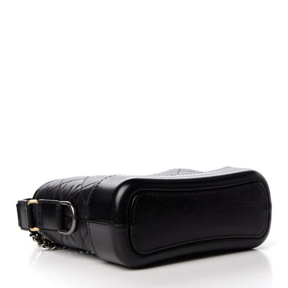 Chanel Aged Calfskin Quilted Small Gabrielle Hobo Black 4 of 10