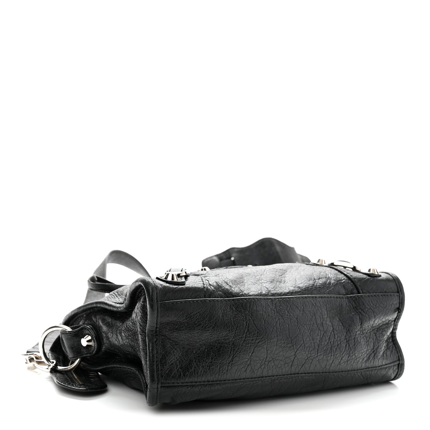 Agneau Classic Silver Hardware Mini City Black