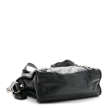 Balenciaga Agneau Classic Silver Hardware Mini City Black 5 of 12
