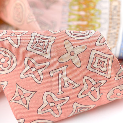 Louis Vuitton Silk Monogram Map Bandeau 4 of 4
