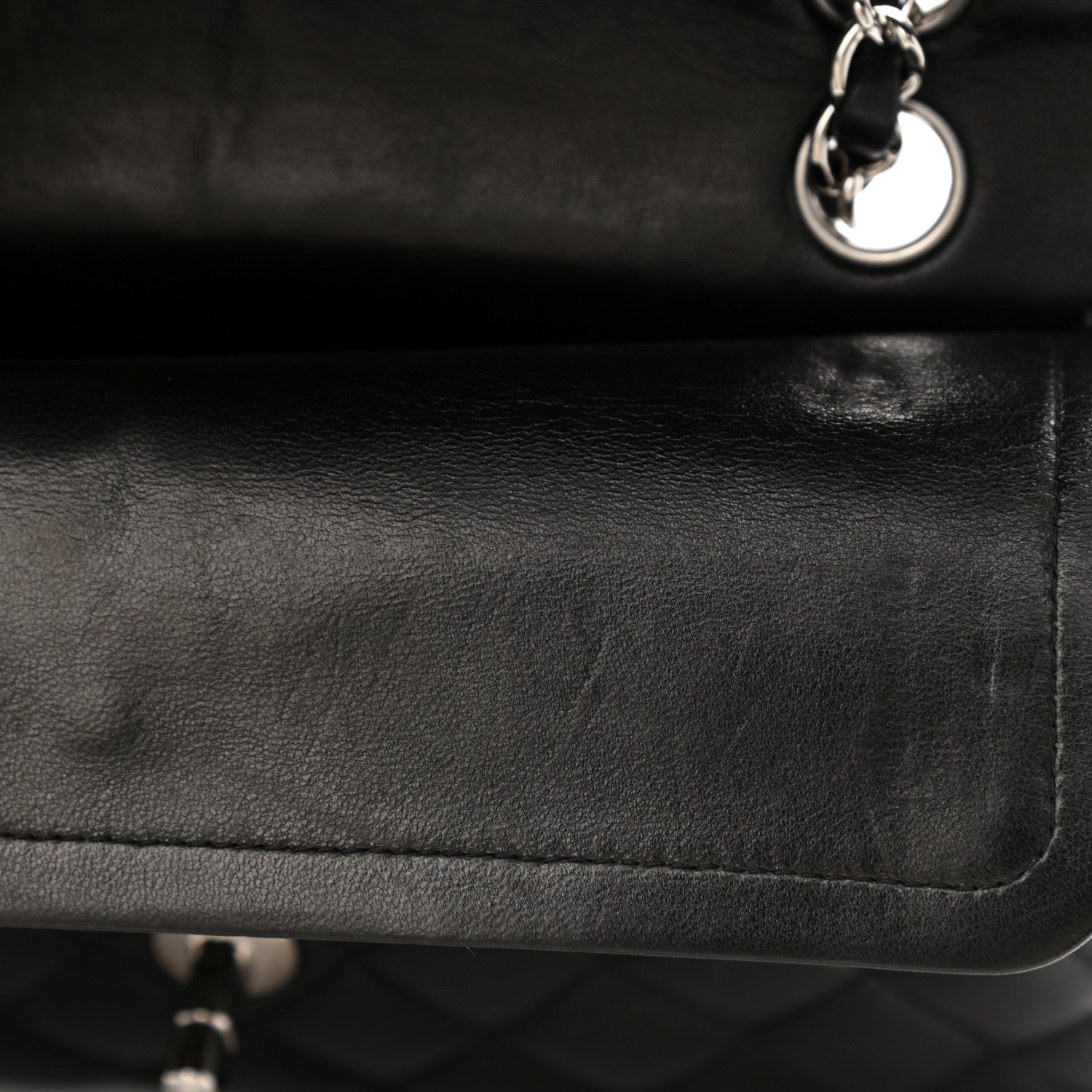 Chanel Lambskin Quilted Small Double Flap Black 14 of 18