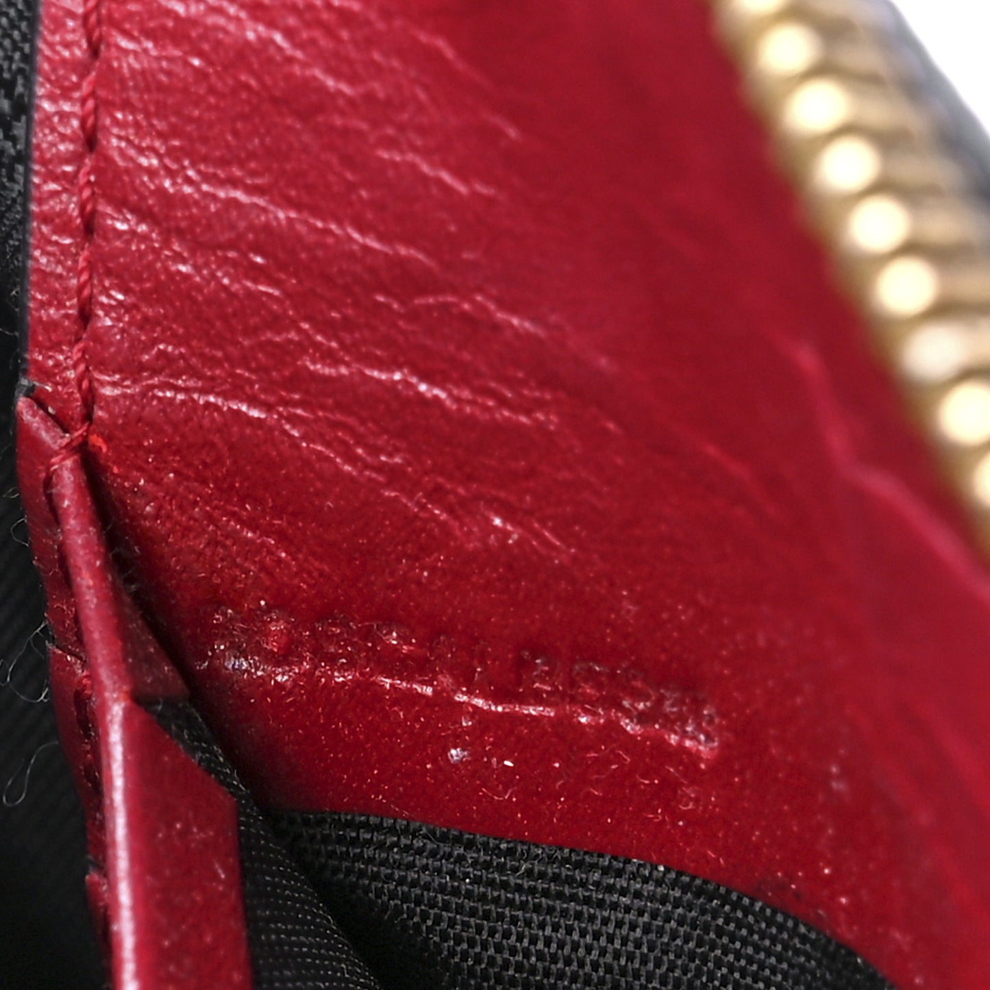 Signature Grain Calfskin Check Embossed Peyton Crossbody Clutch Bag Military Red