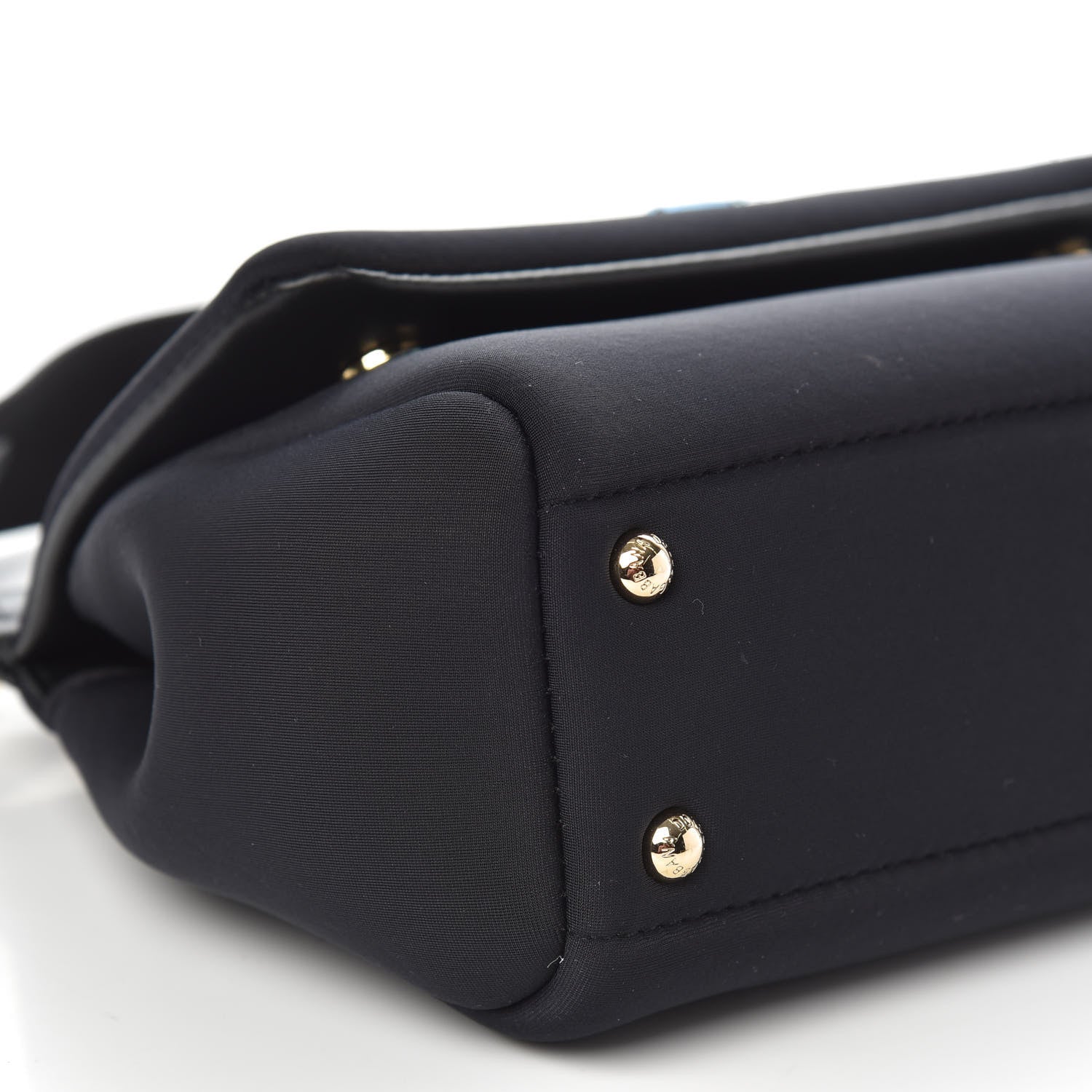 Dolce & Gabbana Neoprene Small Miss Sicily Satchel Black 7 of 9