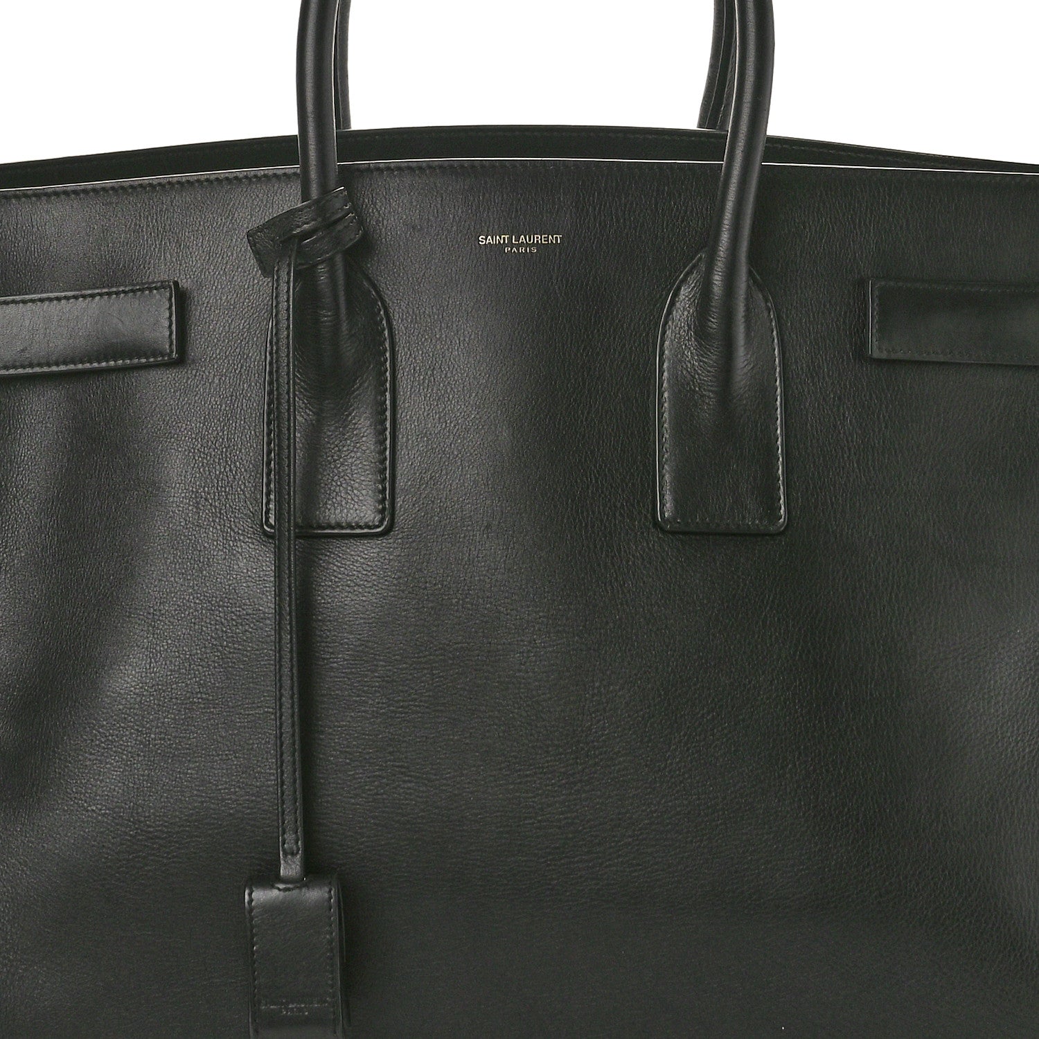 Saint Laurent Calfskin Large Sac de Jour Carryall Black 8 of 16