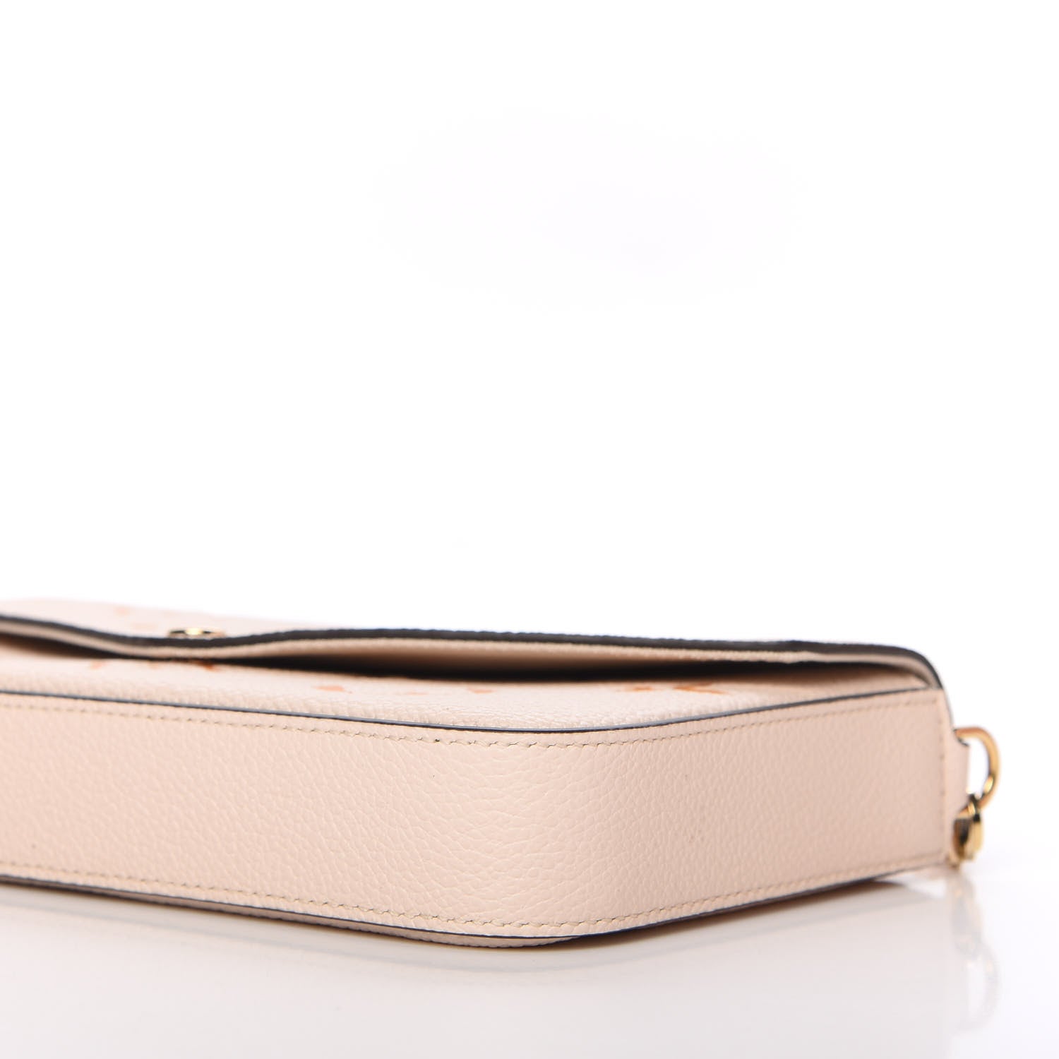 Louis Vuitton Empreinte Monogram Giant By The Pool Felicie Pochette Chain Wallet Cream Saffron 8 of 11