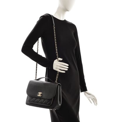 Chanel Caviar Quilted Large Business Affinity Flap Black 2 of 8
