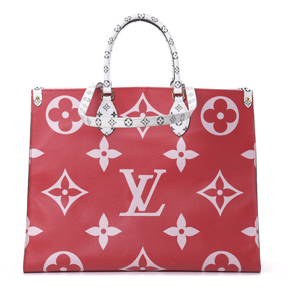 Louis Vuitton Monogram Giant Onthego GM Rouge Rose 1 of 11