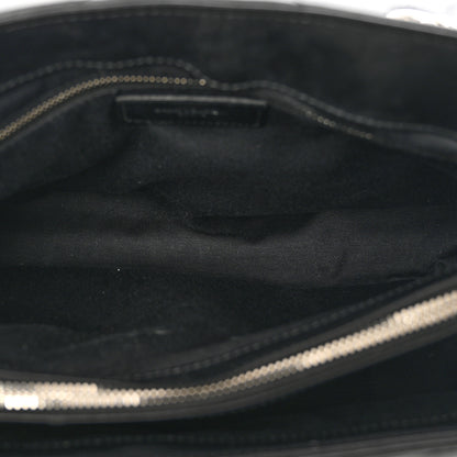 Saint Laurent Calfskin Y Quilted Monogram Medium Loulou Chain Satchel Black 6 of 12