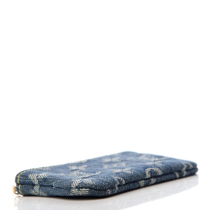 Louis Vuitton Monogram Denim Key Pouch Blue 4 of 6