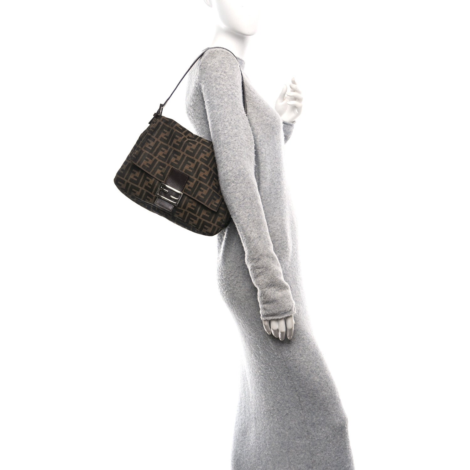 Fendi Zucca Mama Baguette Tobacco 2 of 10