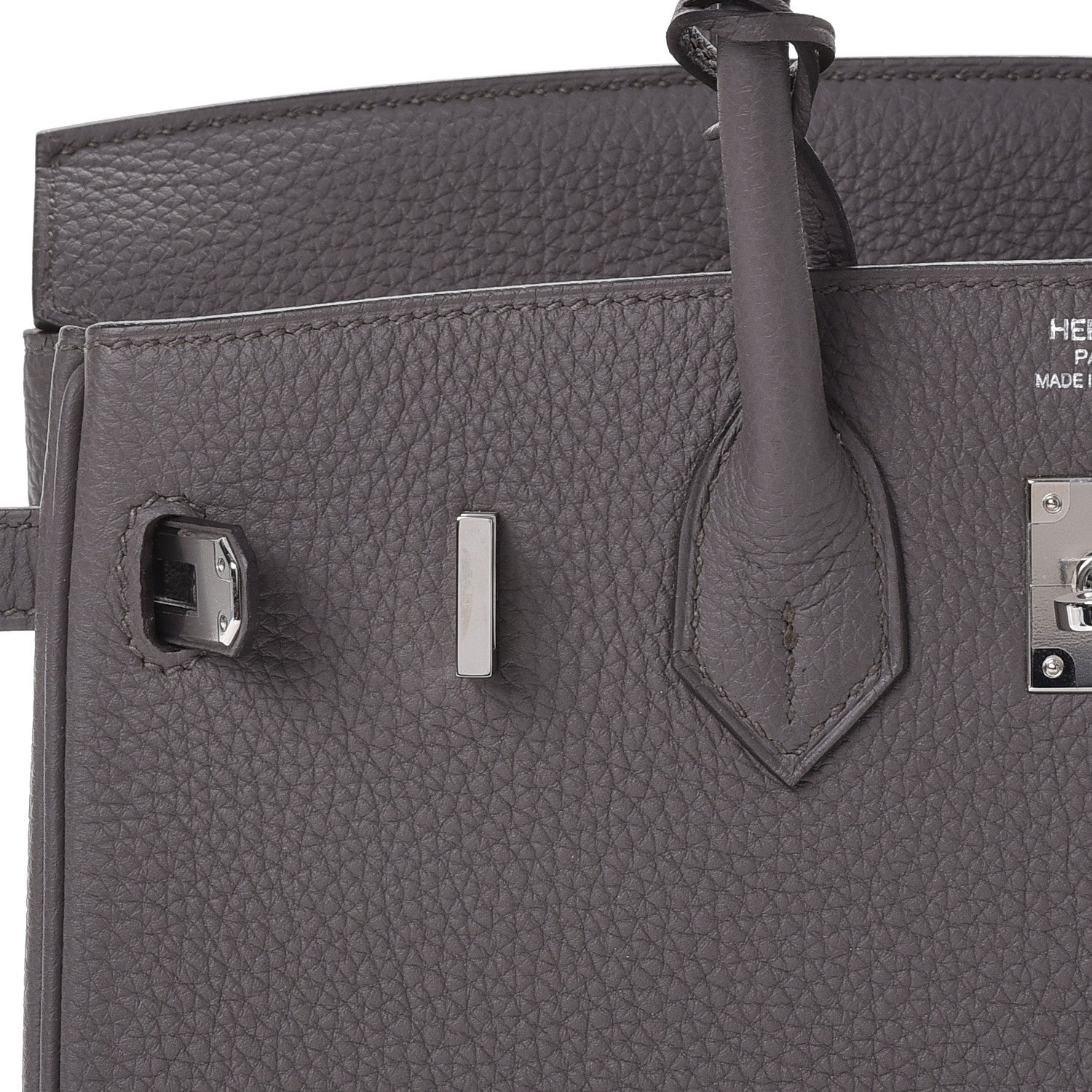 Hermes Togo Birkin 25 Etain 25 of 37