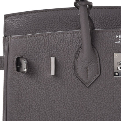 Hermes Togo Birkin 25 Etain 25 of 37