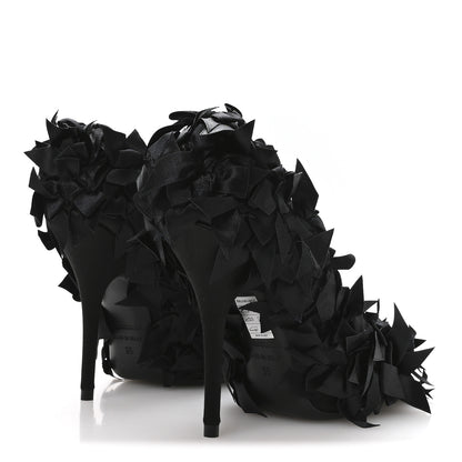Balenciaga Satin Pointed Marie A Bows All Over 110mm Pumps 35 Black 5 of 9
